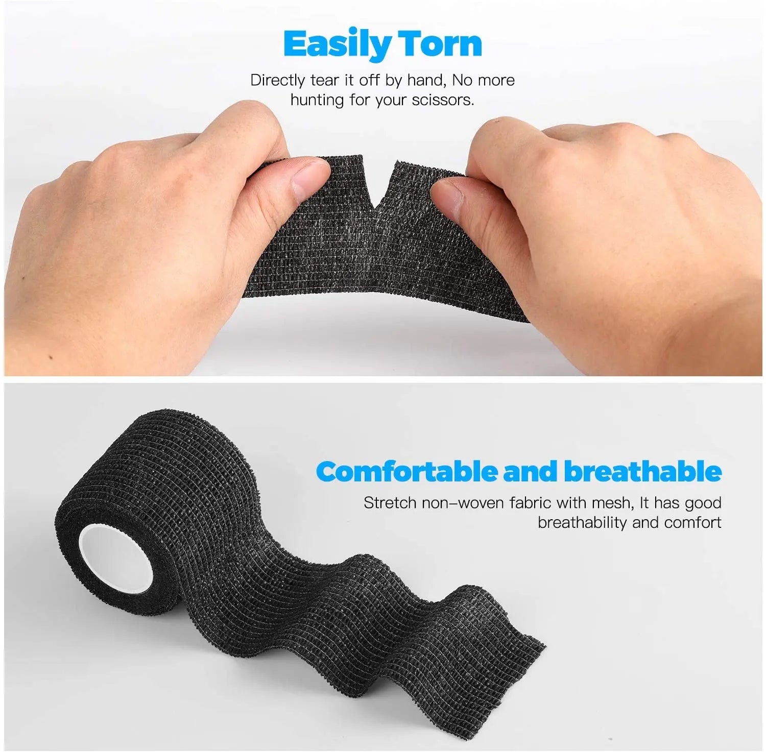 24pcs Self-Adhesive Elastic Bandage – 5cm Wraps for Joints & Support