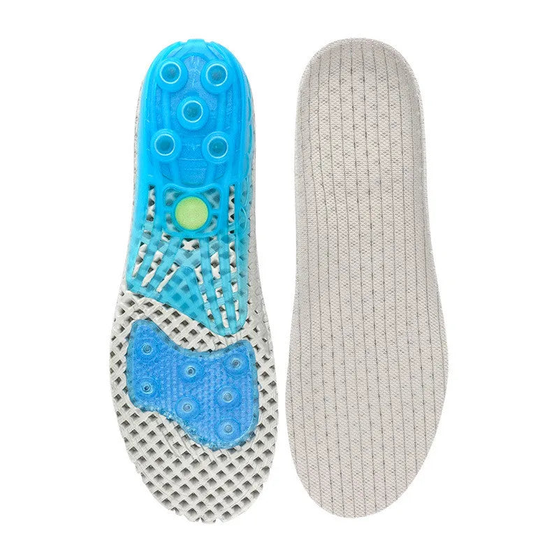 Running & Basketball Silicone Insoles – EVA Shock-Absorbing Shoe Pads