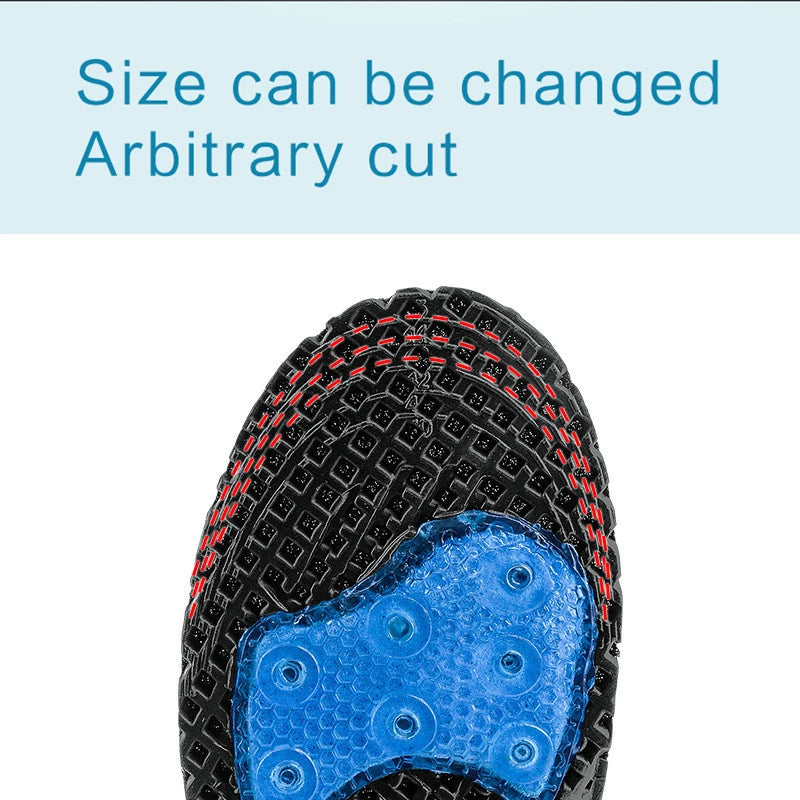 Running & Basketball Silicone Insoles – EVA Shock-Absorbing Shoe Pads