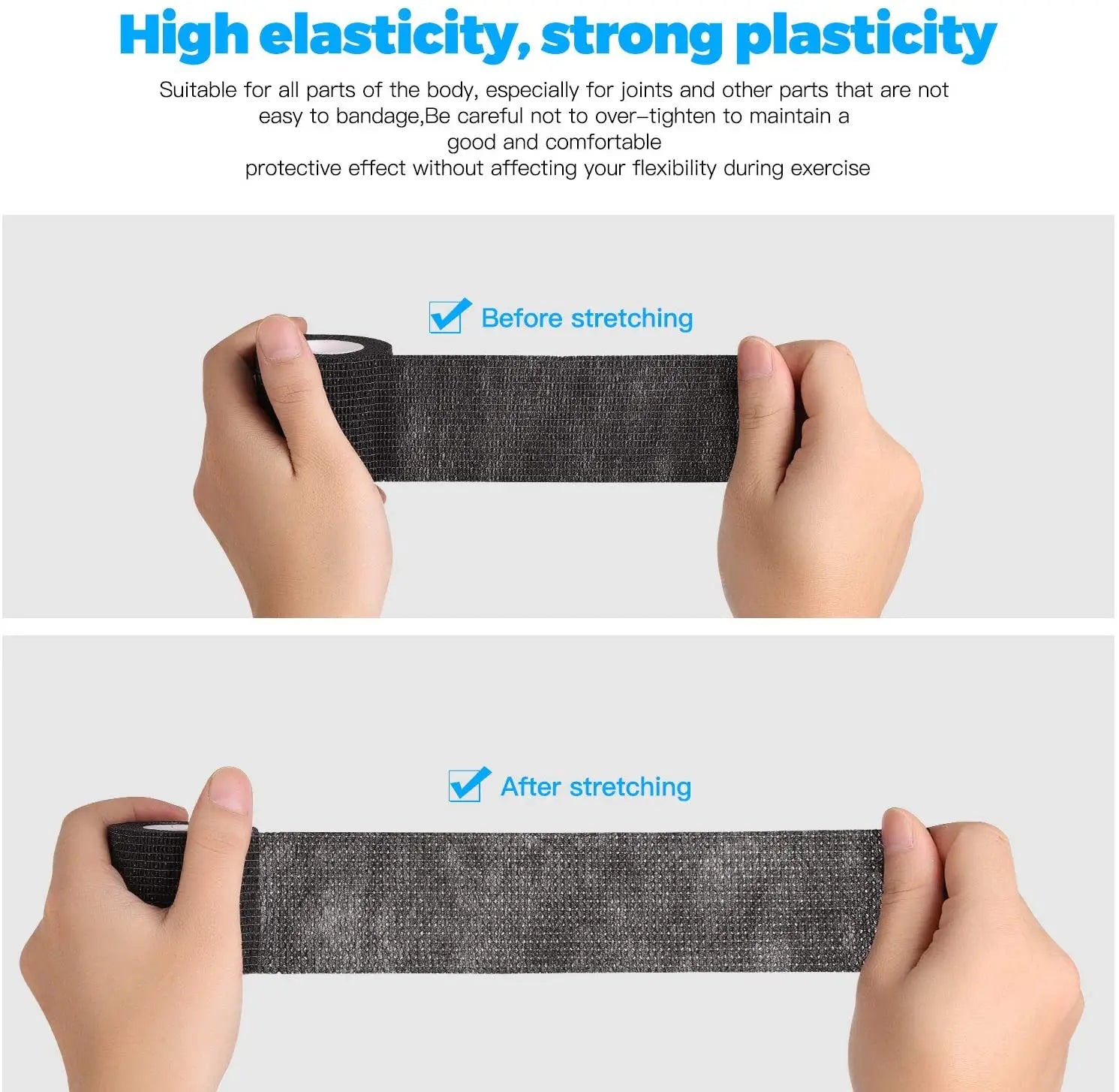 24pcs Self-Adhesive Elastic Bandage – 5cm Wraps for Joints & Support