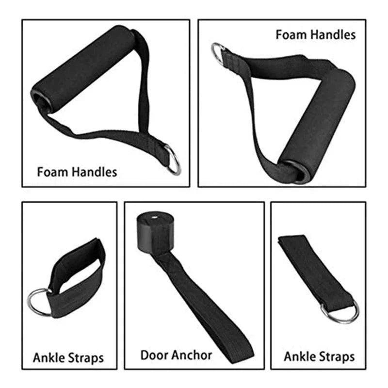 Wrapped Resistance Bands Set – Elastic Strength & Fitness Training
