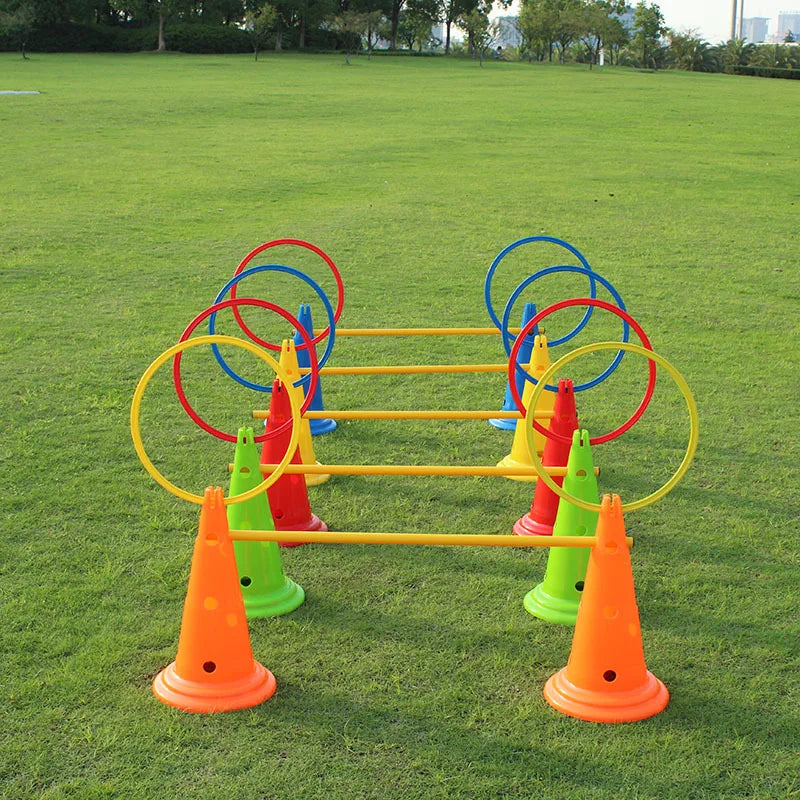 10pcs Agility Training Rings – Portable Football & Soccer Speed Drills