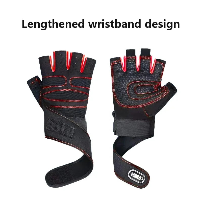 Heavyweight Gym Gloves – Non-Slip Weightlifting & Workout Gloves with Wrist Guard