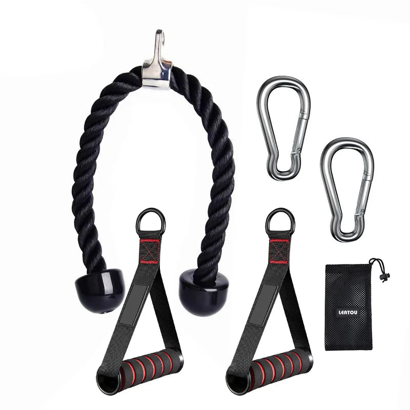 Triceps & Back Rope – Face Pull Handles for Gym & Fitness
