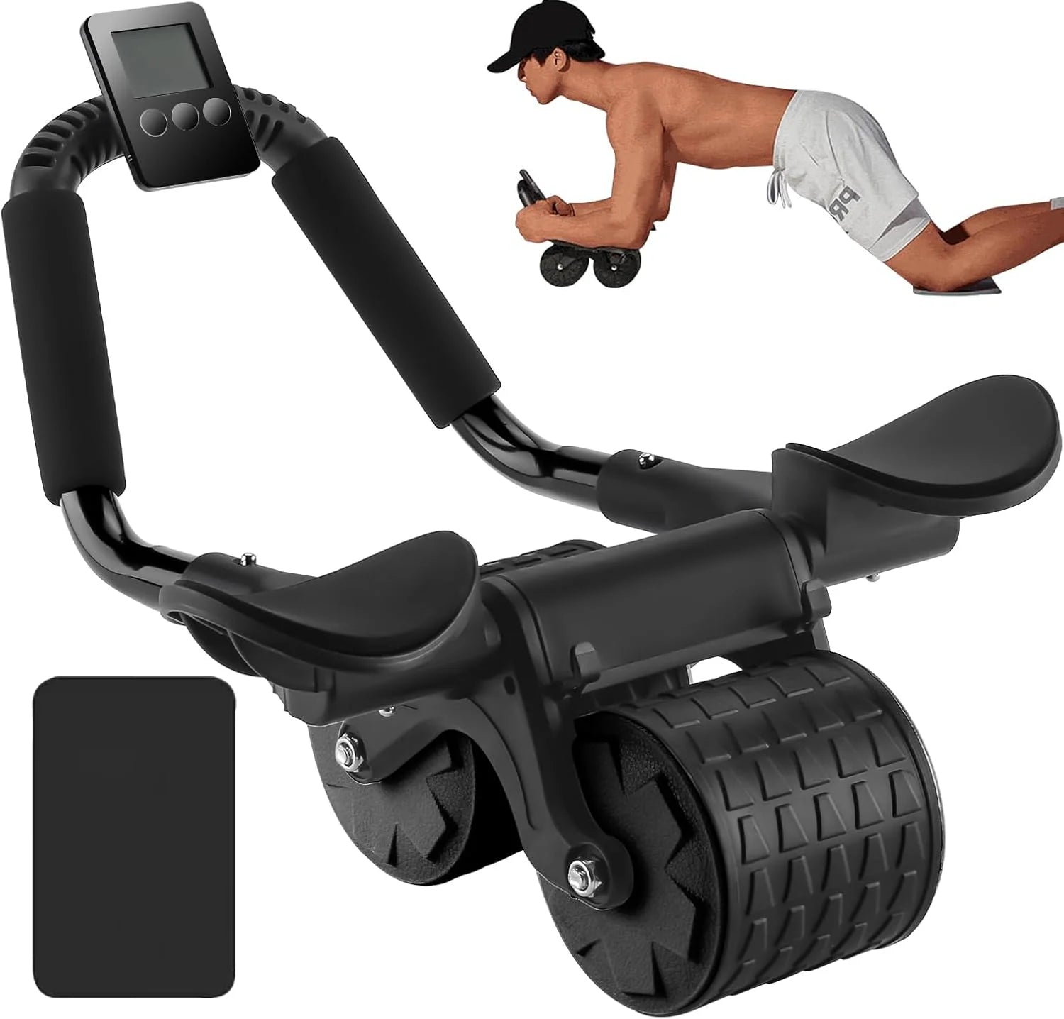 Abdominal Wheel with Elbow Support – Core Trainer with Counter Display