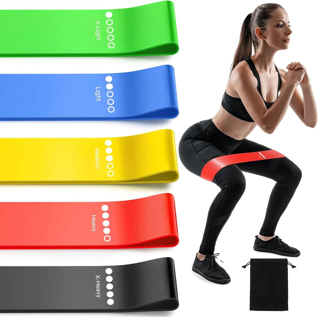 TPE Resistance Bands Set – Elastic Loop Bands for Strength & Yoga