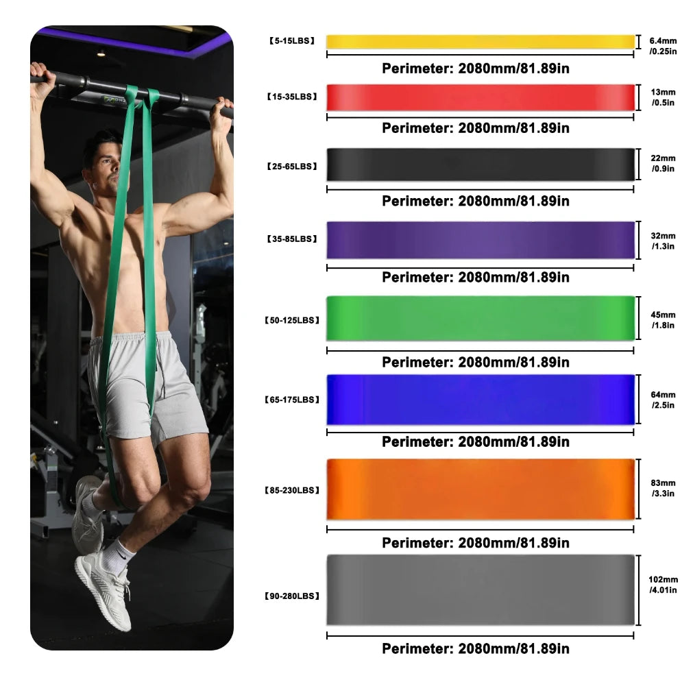 WOSWEIR Elastic Resistance Bands – Home Gym & Crossfit Training