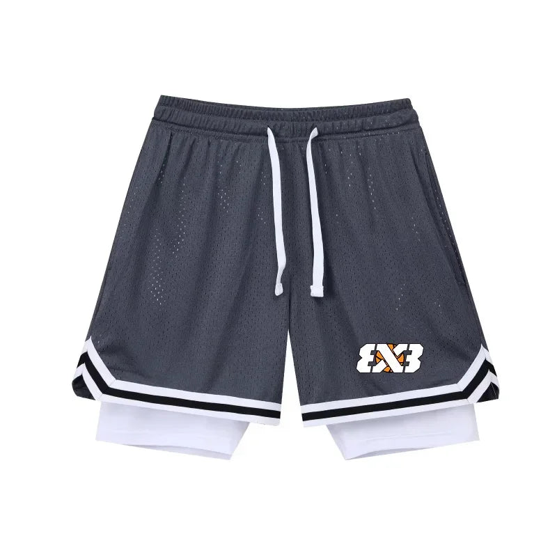 Fake Two Basketball Shorts – Loose Summer Sports Pants for Men & Women