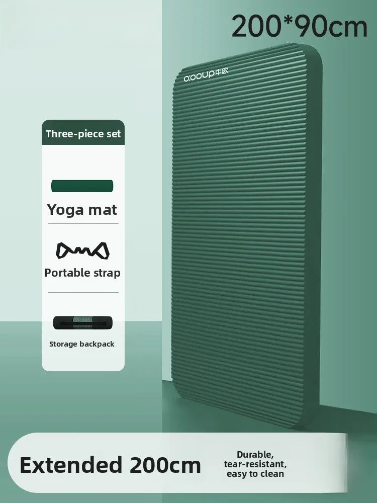 Men's Fitness Yoga Mat – Thick, Noise-Free, Anti-Slip, Large Width (2025 Model)