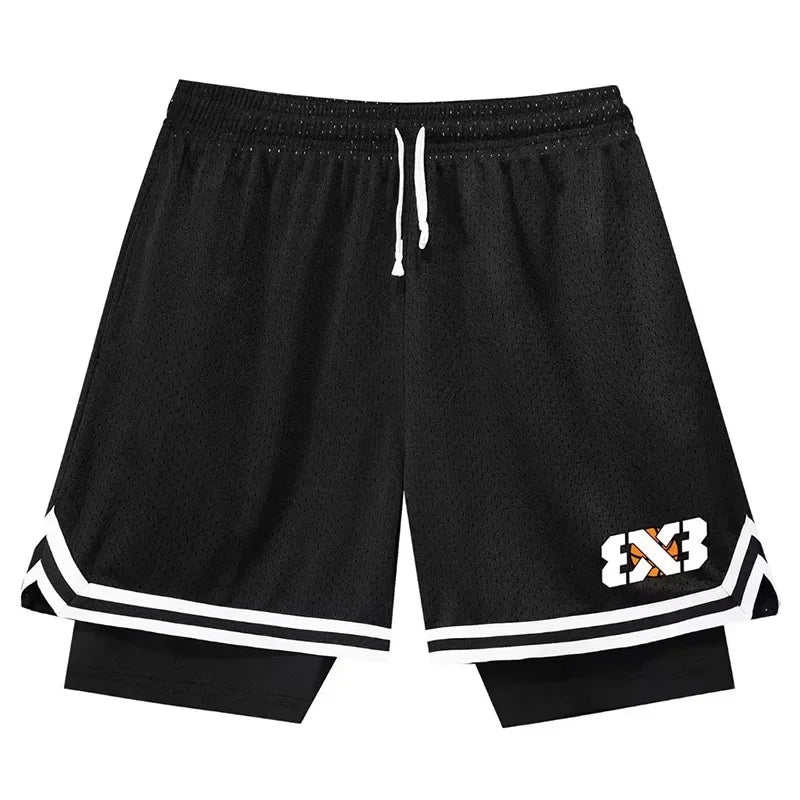 Fake Two Basketball Shorts – Loose Summer Sports Pants for Men & Women