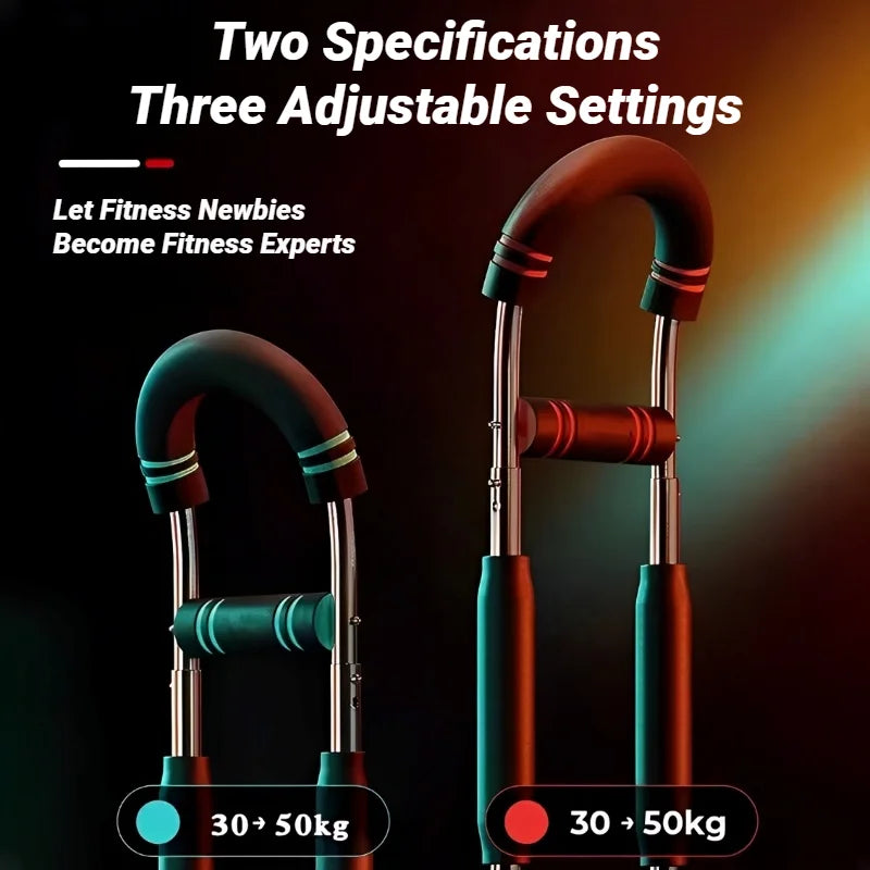 Adjustable Arm Exerciser – U-Shaped Spring Bar for Chest & Triceps