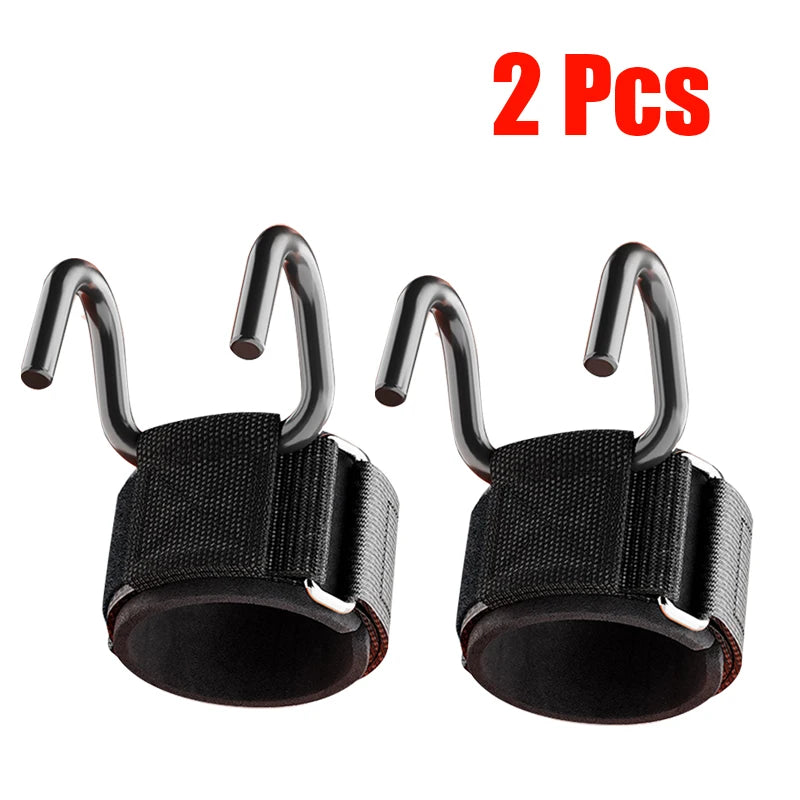1–2pcs Lifting Hook Wrist Straps – Hand Grip Support for Gym & Fitness