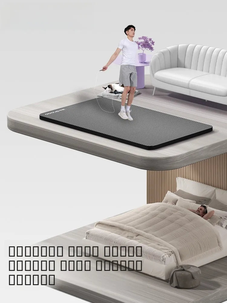 Men's Fitness Yoga Mat – Thick, Noise-Free, Anti-Slip, Large Width (2025 Model)