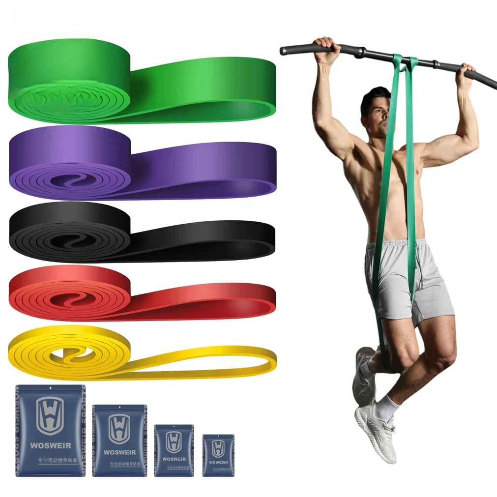 WOSWEIR Elastic Resistance Bands – Home Gym & Crossfit Training