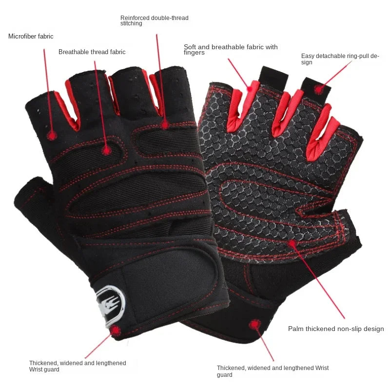Heavyweight Gym Gloves – Non-Slip Weightlifting & Workout Gloves with Wrist Guard