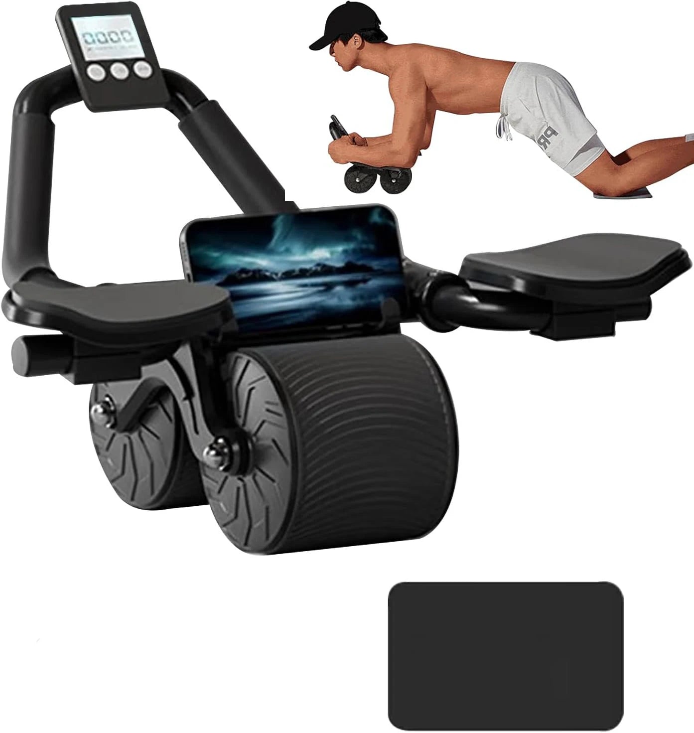 Abdominal Wheel with Elbow Support – Core Trainer with Counter Display