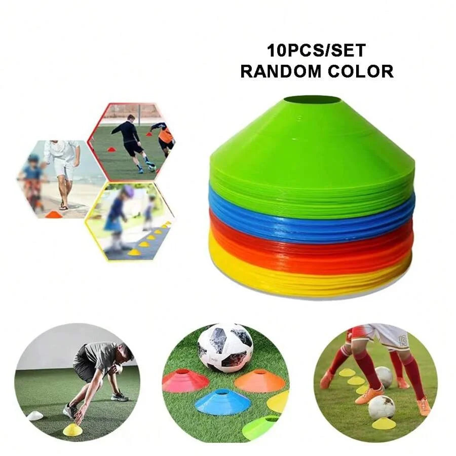 10/20/30pcs Soccer Training Cones – Durable Marker Discs for Football & Basketball
