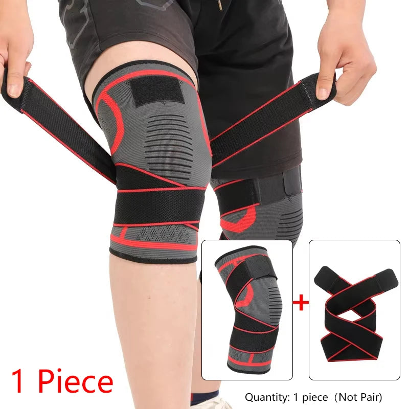 1pc Nylon Knee Pad – Compression Brace for Running, Fitness & Sports