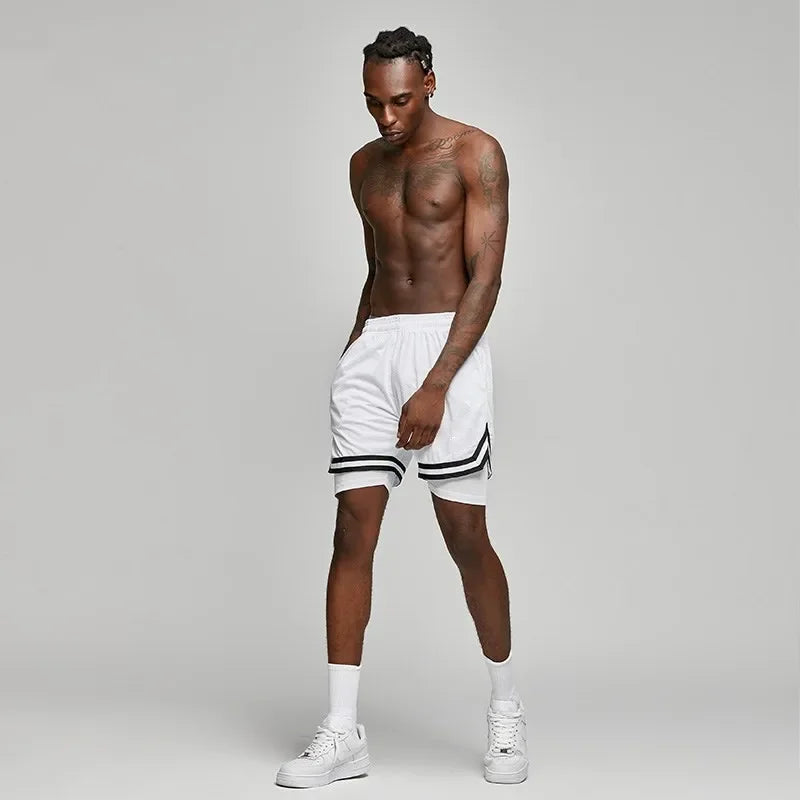 Fake Two Basketball Shorts – Loose Summer Sports Pants for Men & Women