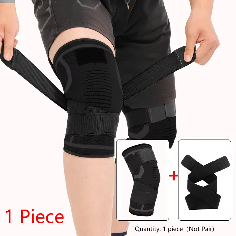 1pc Nylon Knee Pad – Compression Brace for Running, Fitness & Sports