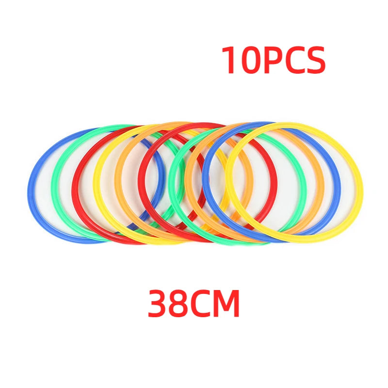 10pcs Agility Training Rings – Portable Football & Soccer Speed Drills