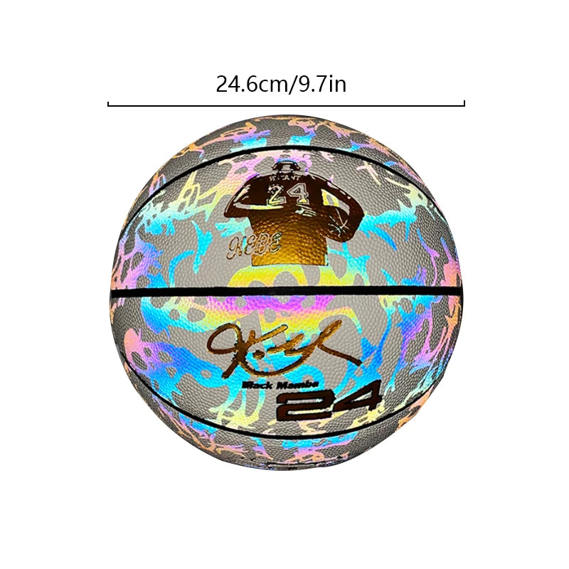 Kobe Glow Reflective Basketball – Limited Edition Night Training Ball (Sizes 5–7)
