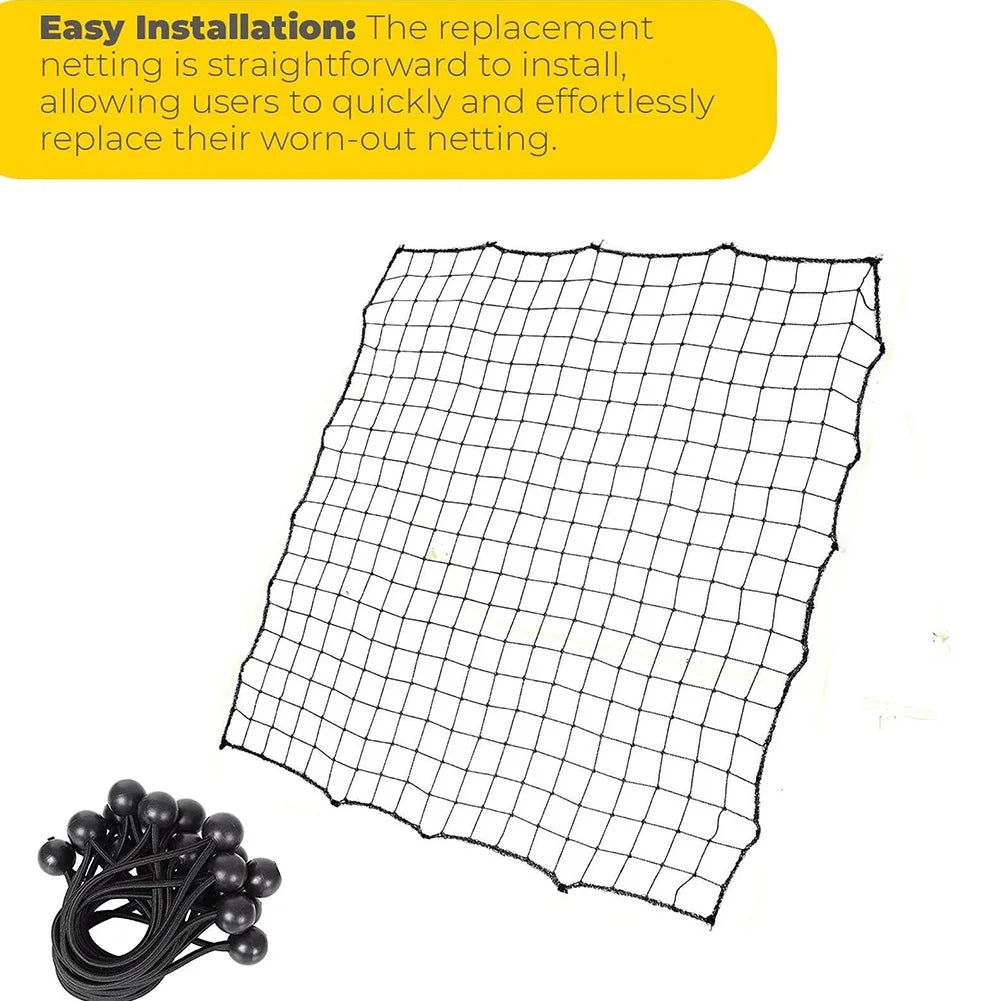 Soccer Rebounder Net – Bounce Back Training Net with 20 Elastic Ropes