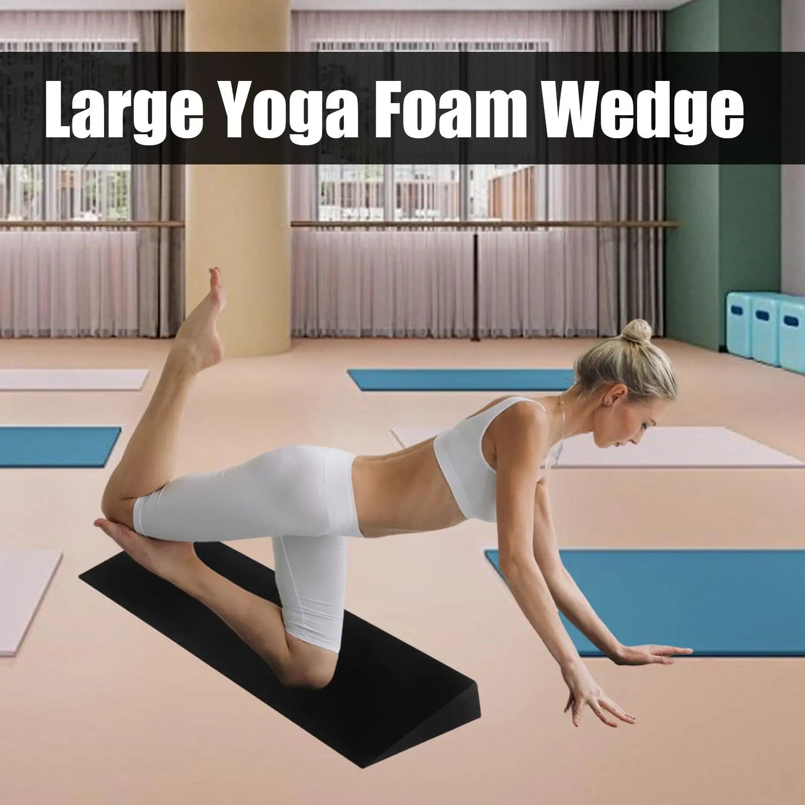 Squat Wedge Slant Board – Calf Stretch & Heel-Elevated Squats for Yoga & Pilates