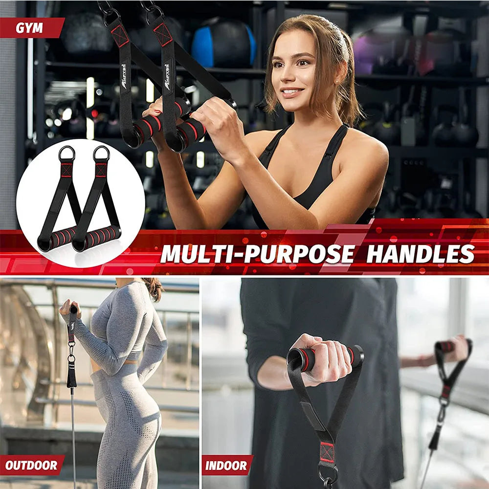 Triceps & Back Rope – Face Pull Handles for Gym & Fitness