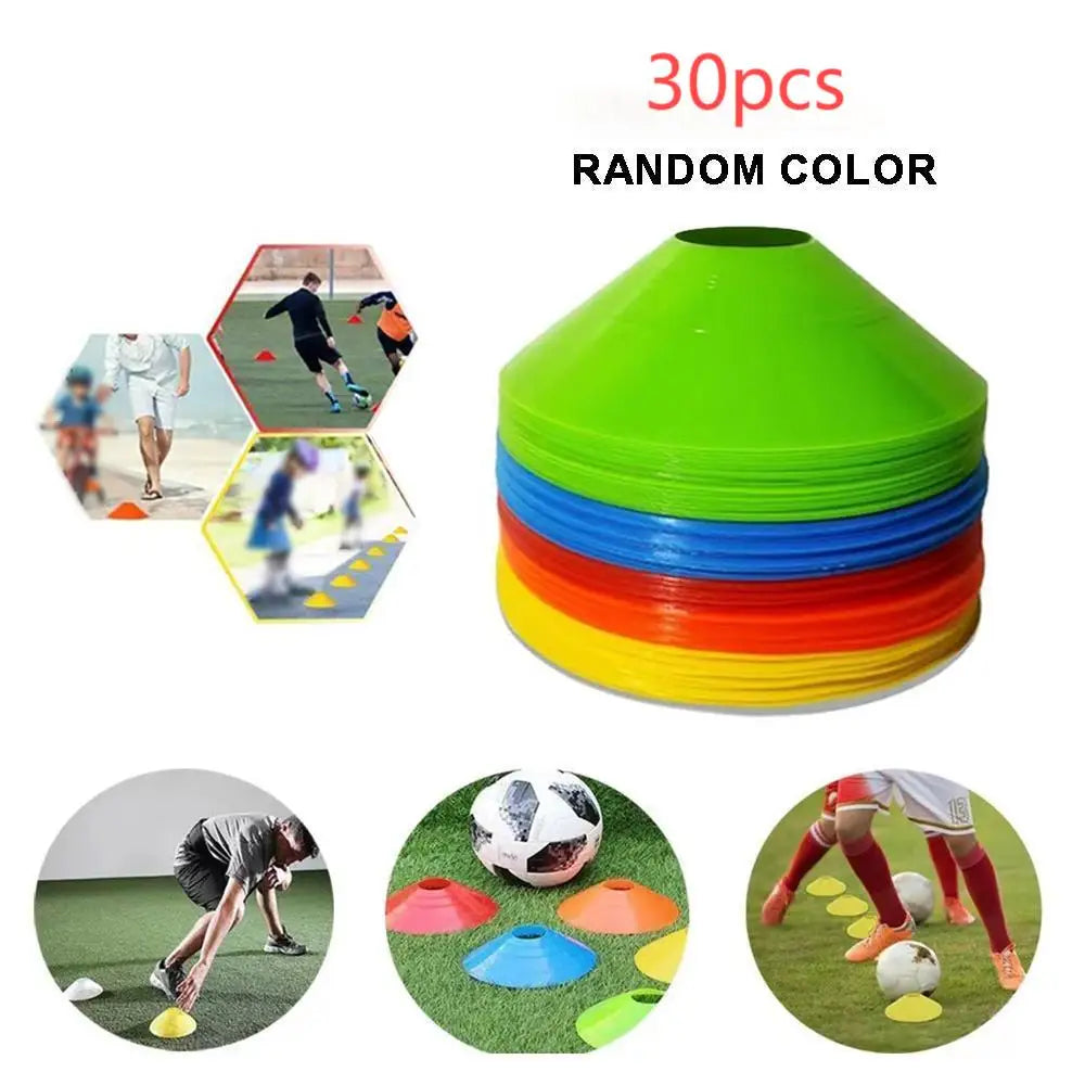 10/20/30pcs Soccer Training Cones – Durable Marker Discs for Football & Basketball