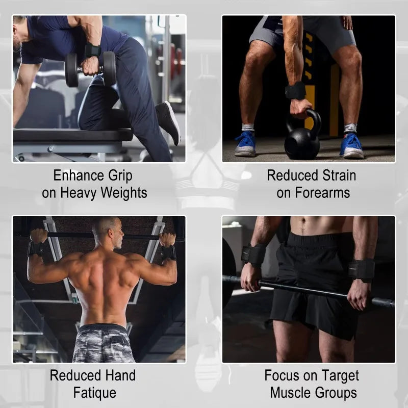 1–2pcs Lifting Hook Wrist Straps – Hand Grip Support for Gym & Fitness