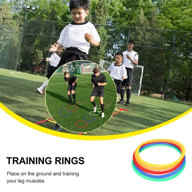 10pcs Agility Training Rings – Portable Football & Soccer Speed Drills