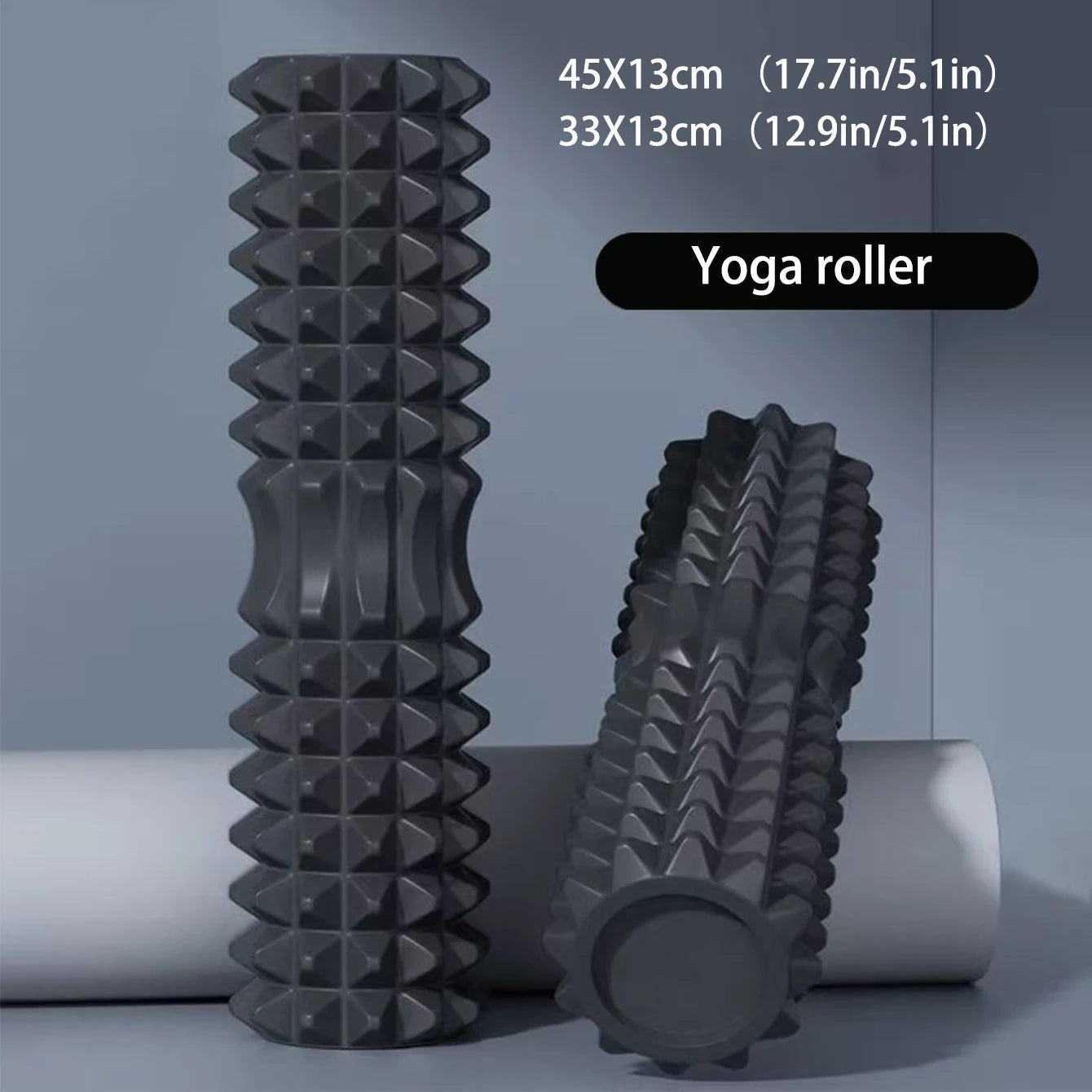 45cm Yoga Foam Roller & Block Set – Pilates & Fitness Massage Tools