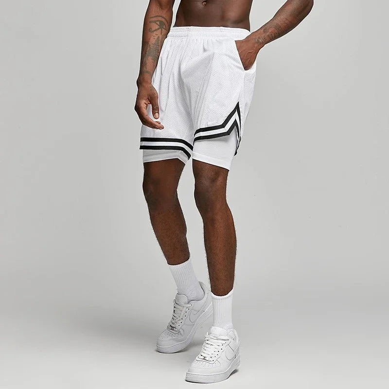 Fake Two Basketball Shorts – Loose Summer Sports Pants for Men & Women