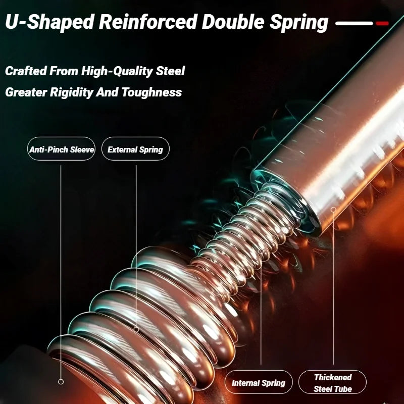 Adjustable Arm Exerciser – U-Shaped Spring Bar for Chest & Triceps