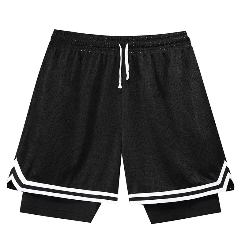 Fake Two Basketball Shorts – Loose Summer Sports Pants for Men & Women