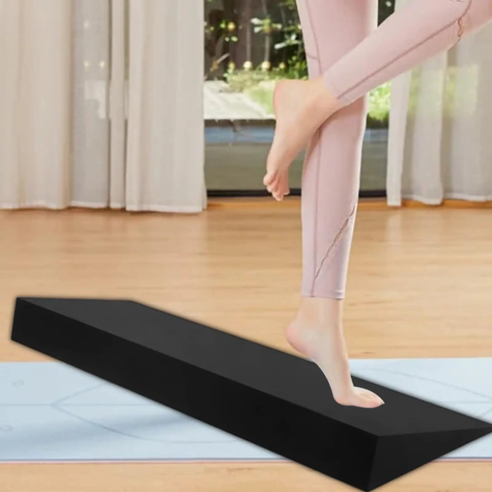 Squat Wedge Slant Board – Calf Stretch & Heel-Elevated Squats for Yoga & Pilates