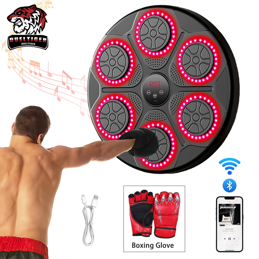 Smart Bluetooth Music Boxing Machine – Wall-Mounted Home Gym Trainer