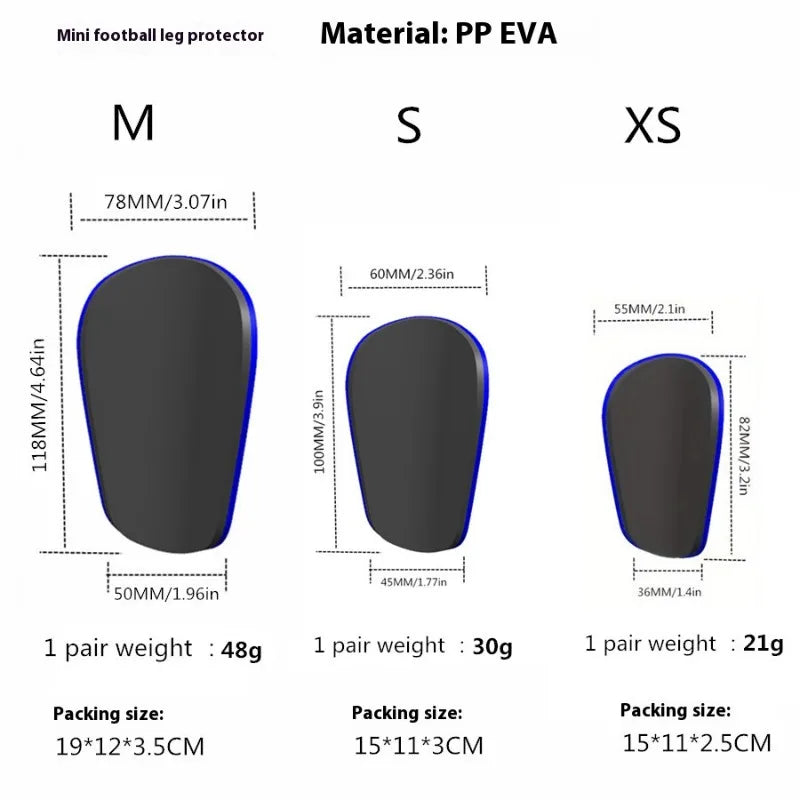 1 Pair Soccer Shin Pads – Mini Training Guards for Kids & Adults