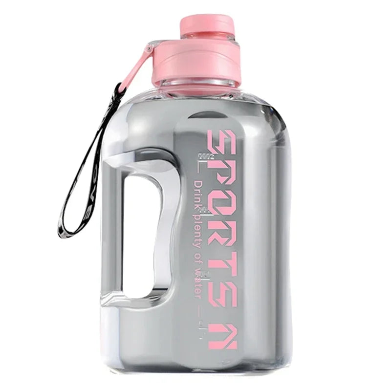1.7L/2.7L Sports Water Bottle – Portable Large Capacity for Gym, Cycling & Camping