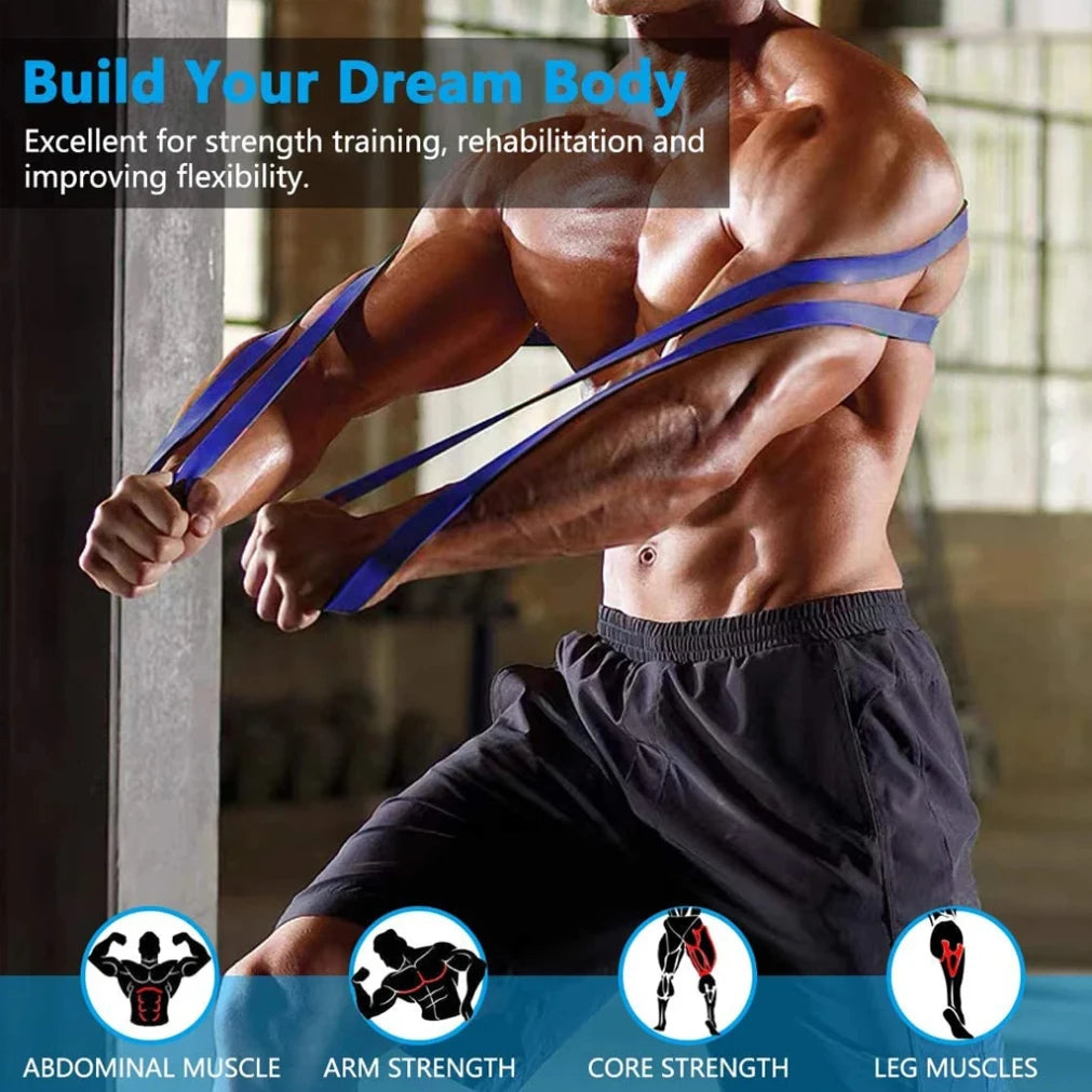 WOSWEIR Elastic Resistance Bands – Home Gym & Crossfit Training