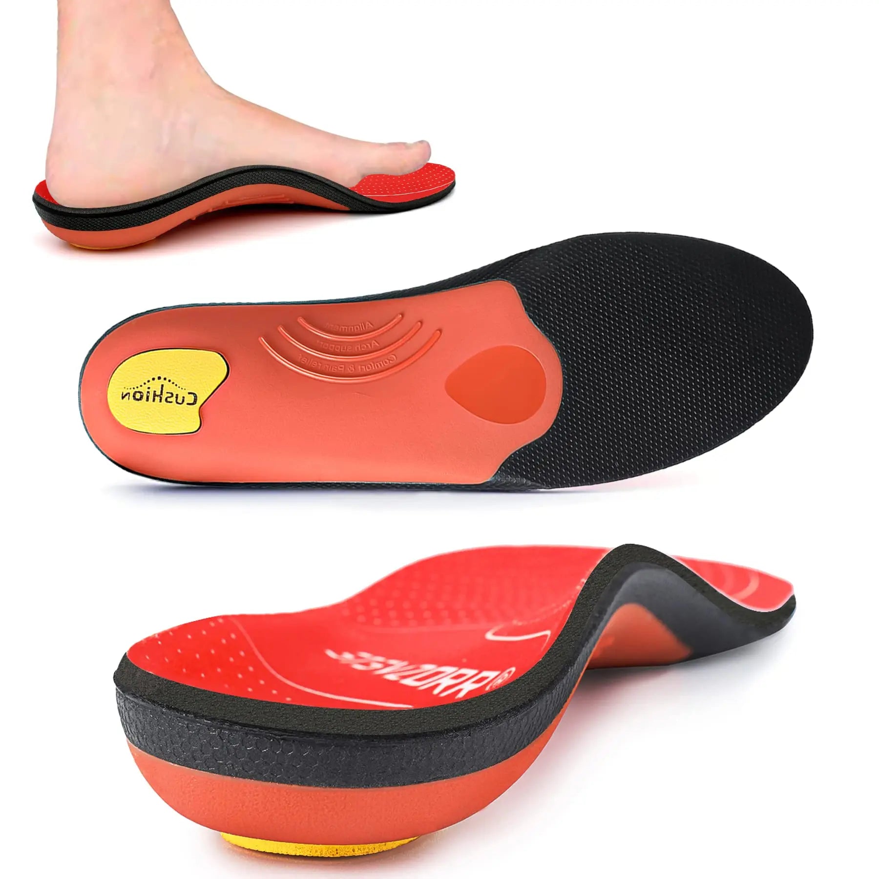 Plantar Fasciitis Orthotic Insoles – High Arch Support for Men & Women Sneakers