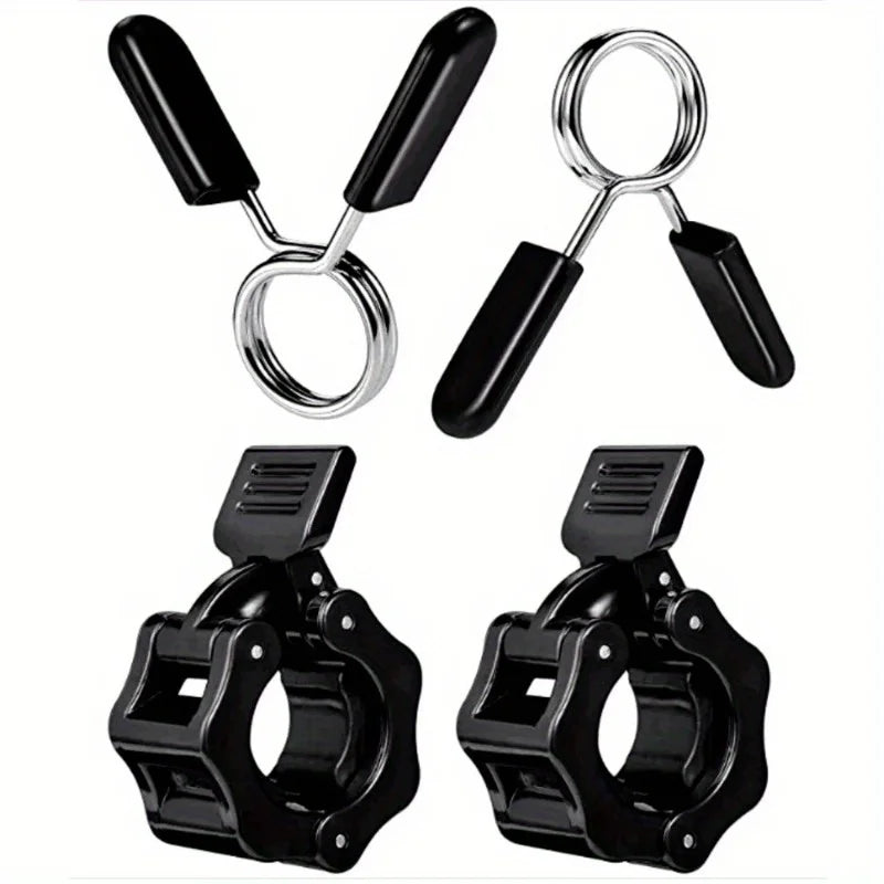 50mm Barbell Collar Clips – Dumbbell & Weightlifting Lock Clamp