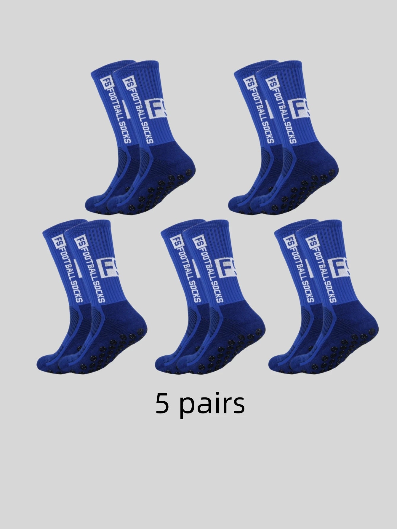 5 Pairs Multi-Color Adhesive Dots – Anti-Slip & Sweat-Absorbing for Sports Socks