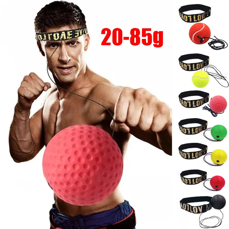 Boxing Speed Ball – Head-Mounted PU Punch Ball for MMA & Fitness