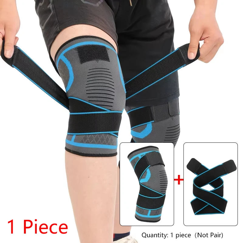 1pc Nylon Knee Pad – Compression Brace for Running, Fitness & Sports