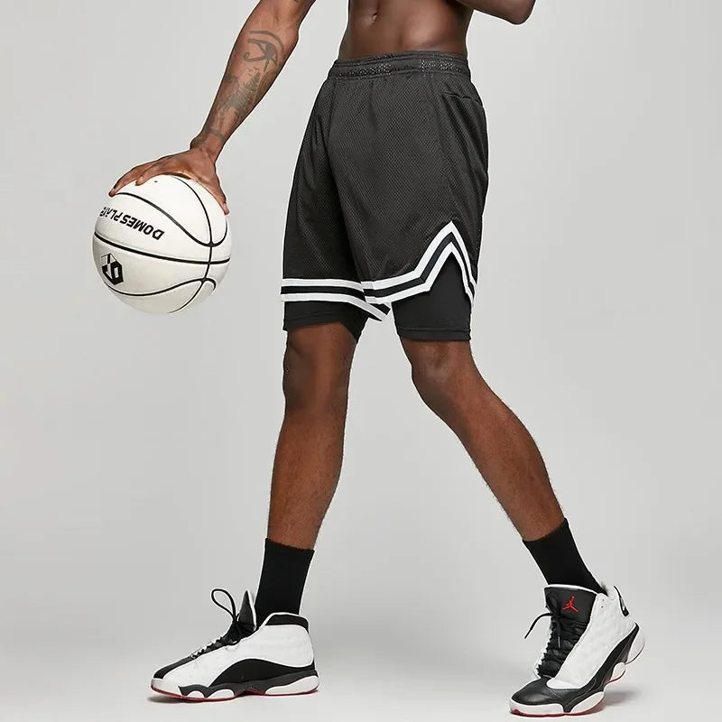 Fake Two Basketball Shorts – Loose Summer Sports Pants for Men & Women