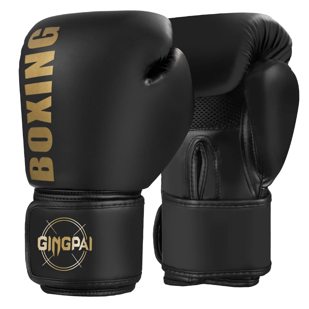 6–12oz Boxing Gloves – Professional Sanda & Muay Thai Training for Men & Women