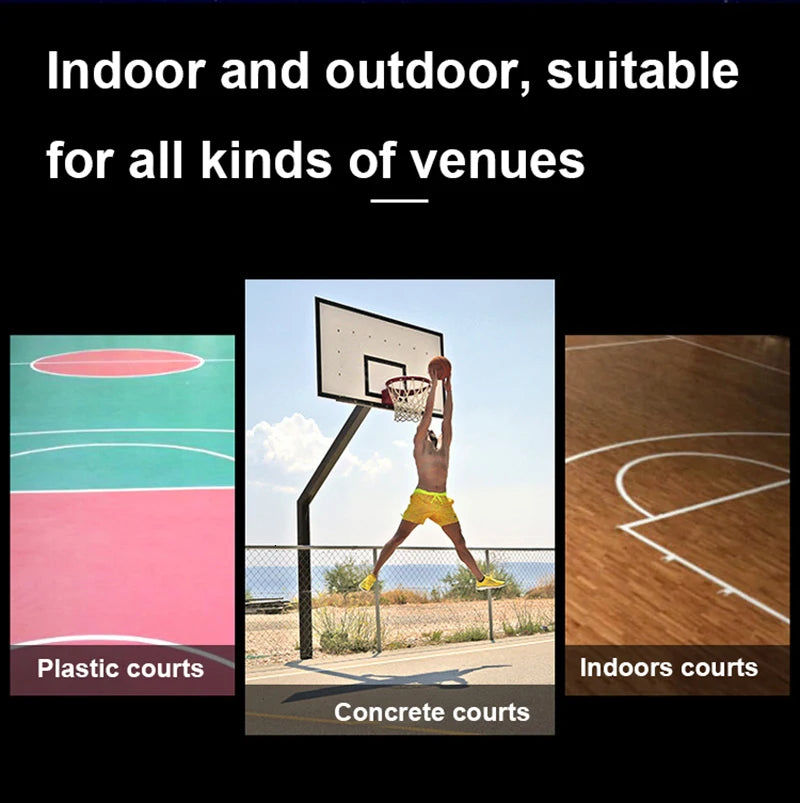 Holographic Glow Basketball – Wear-Resistant Night Light Ball with Bag