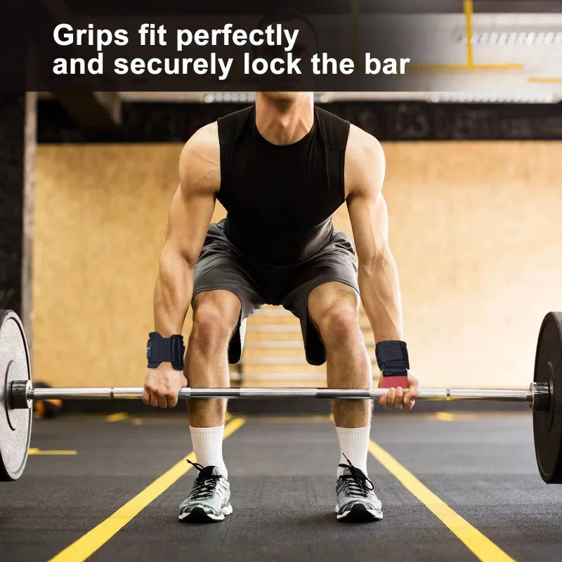 1–2pcs Lifting Hook Wrist Straps – Hand Grip Support for Gym & Fitness